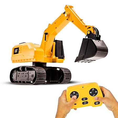 CAT Power Excavator Digger RC Construction Toy for Kids
