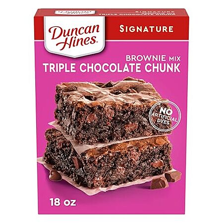 Duncan Hines Triple Chocolate Chunk Brownie Mix 18-Oz Deal
