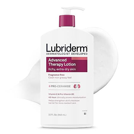 32-Oz Lubriderm Advanced Therapy Fragrance-Free Hand & Body Lotion