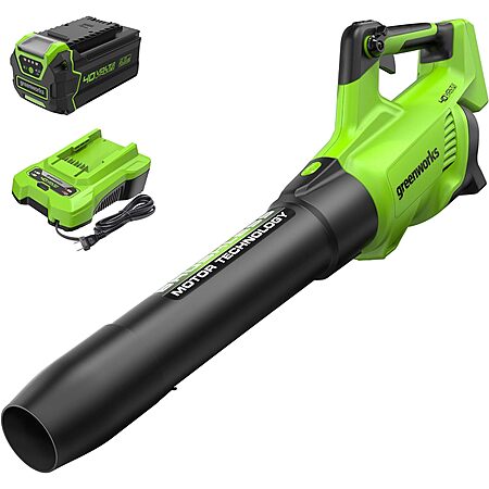 Greenworks 40V 550 CFM Brushless Leaf Blower with Battery Review