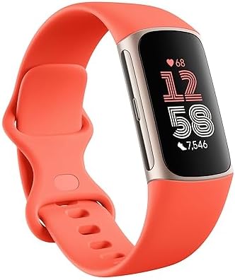 Fitbit Charge 6 Fitness Tracker (Gold/Coral)