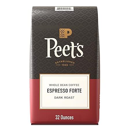 32-Oz Peet's Coffee Whole Bean Coffee (Espresso Forte, Dark Roast)