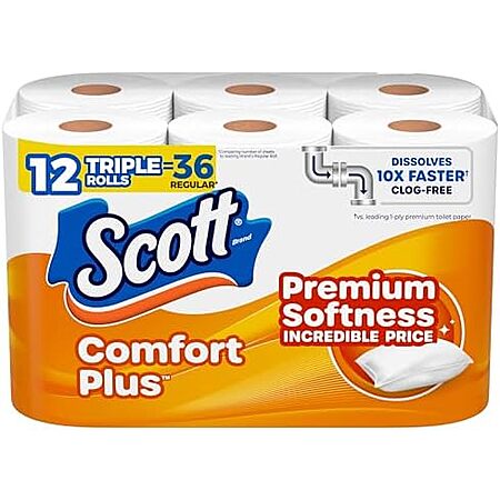 Scott ComfortPlus Double Roll Toilet Paper 48-Roll Deal