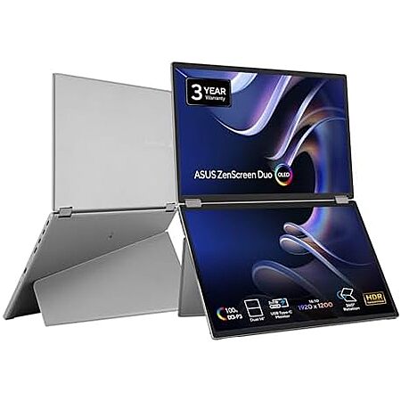 ASUS ZenScreen Duo OLED 360° Foldable Portable Monitor (MQ149CD)