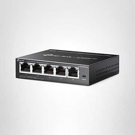 TP-Link TL-SG105S-M2 5-Port 2.5G Unmanaged Ethernet Switch + 10% Back w/ Prime Visa Card