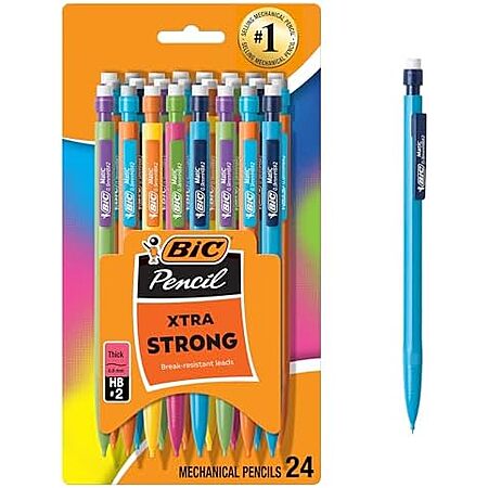 24-Count BIC Xtra-Strong Thick Lead Mechanical Pencil (0.9mm)