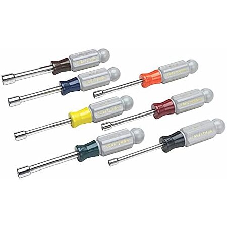 7-Piece Craftsman Multi Size in. Metric Nut Driver Set 2.9 in. (CMHT65121)