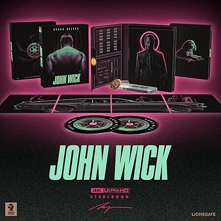 John Wick: Amazon Exclusive SteelBook, Titans of Cult (4K Ultra HD + Blu-ray + Digital)