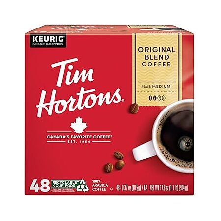 Tim Hortons Original Blend K-Cups (48-Count) Review & Deal