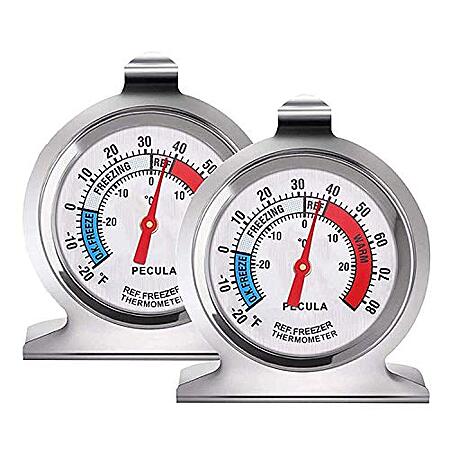 2 Pack Refrigerator Thermometer, 30-30°C/20-80°F