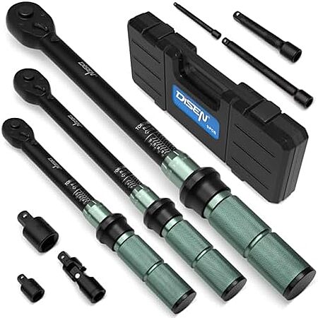 DISEN 9-Piece Click Torque Wrench Set (1/4, 3/8, 1/2) Review & Deal