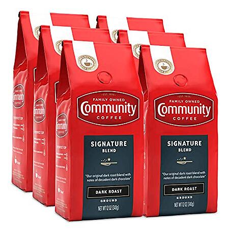 Community Coffee Signature Blend Dark Roast 6-Pack Deal