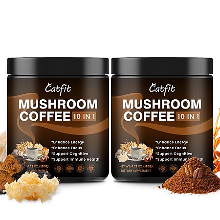 Catfit Mushroom Coffee 2-Pack (150 Servings) – Is It Worth It?