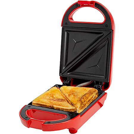 Tasty 600W Mini Sandwich Maker w/ Dual-Sided Nonstick Cooking Surface (Red) $12.93 + Free Shipping w/ Prime or on $35+