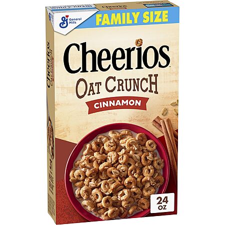 Cheerios Oat Crunch Cinnamon 24-Oz on Sale via Subscribe & Save