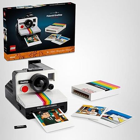 516-Pc LEGO Ideas Polaroid Camera Building Set (21345)