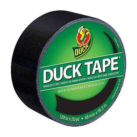 Duck Brand Black Color Duct Tape Single Roll Deal