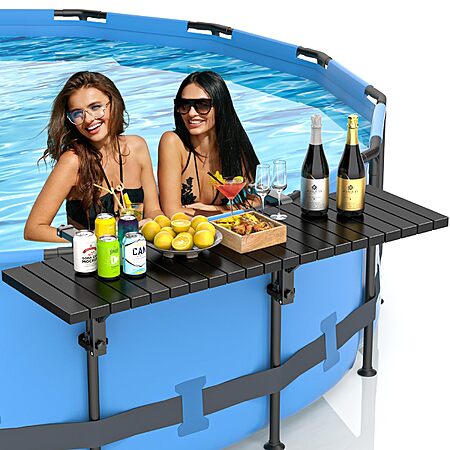 Pool Bar, Above Ground Pool Side Bar, 49.4×9.6