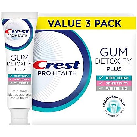 Crest Pro-Health Gum Detoxify Toothpaste 3-Pack Deal