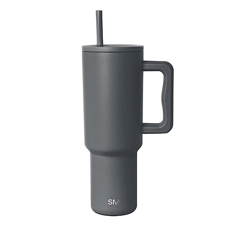 40-Oz Simple Modern Trek Tumbler w/ Handle and Straw Lid (Graphite) $18 + Free Shipping w/ Prime or on orders over $35