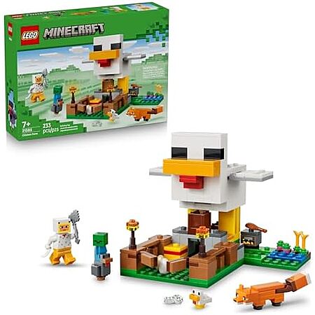 233-Piece LEGO Minecraft: Minifig-scale - Chicken Farm (21585, 2026)