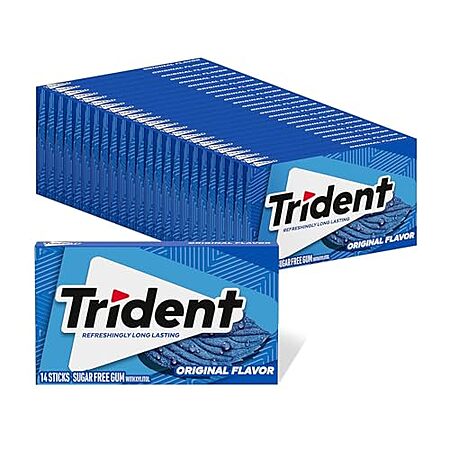 24-Pack 14-Count Trident Sugar Free Gum (Original)