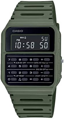 Casio Data Bank 34mm Calculator Watch (Olive Green) Review & Deal