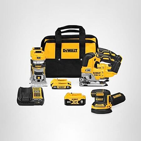 3-Tool DEWALT 20V MAX Combo Kit w/ 2x Batteries & Charger