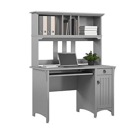 Bush Home Salinas Computer Desk with Hutch Review & Deal