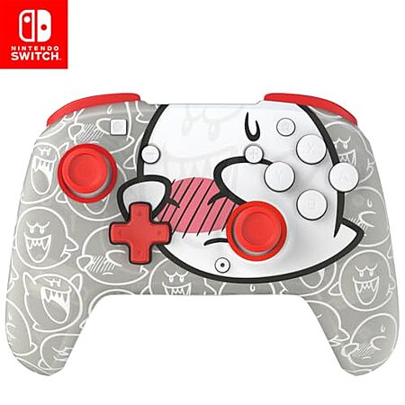 PDP Gaming REMATCH GLOW Wireless Nintendo Switch Pro Controller (Boo Hoo)