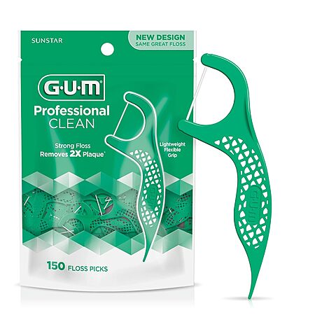 150-Count GUM Professional Clean Dental Floss Picks (Fresh Mint) $3.59 + Free Shipping w/ Prime or on $35+