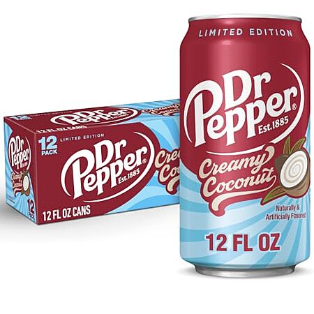 2 × 12-Pk 12-Oz Dr Pepper Creamy Coconut Soda ($5 each)