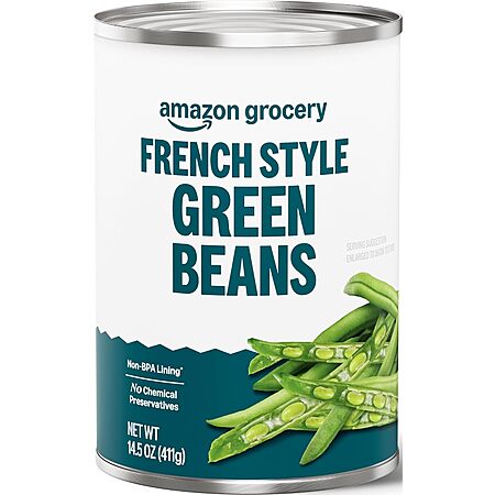 14.5-Ounce Amazon Grocery French Style Green Beans: 4 for $2.68 ($0.67/ea) w/ S&S + Free Shipping w/ Prime or on $35+