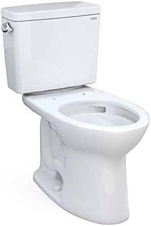 TOTO Drake 2-Piece Elongated 1.6 GPF Universal Height Tornado Flush Toilet