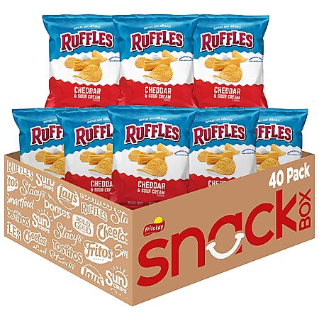 Ruffles Cheddar Sour Cream 40-Count Deal: Is the S&S Price Worth It?