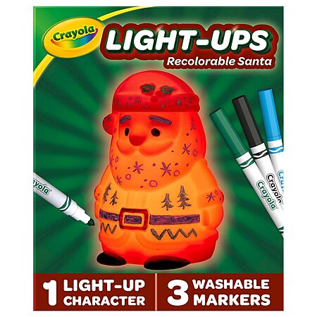 Crayola Holiday Craft Santa Light-Up Toy $5.83 + Free Shipping w/ Prime or on orders over $35