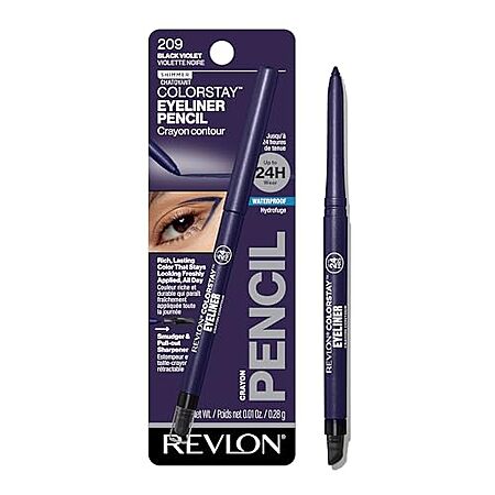 Revlon ColorStay Waterproof Eyeliner Pencil w/ Sharpener (Black Violet)