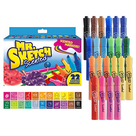Mr. Sketch 22-Count Chiseled Tip Scented Markers for $9.97