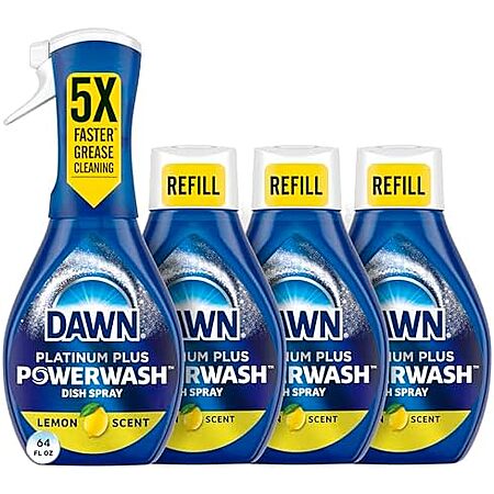 4-Pack 16-Oz Dawn Platinum Powerwash Dish Spray (Lemon Scent)