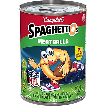 SpaghettiOs Football Shaped Pasta w/ Meatballs: $0.86 Deal