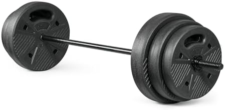 CAP Threaded Barbell Set with 100 LB Cement Grip Plates