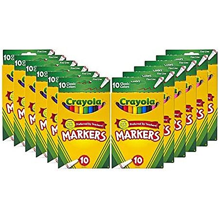 Crayola Fine Line Markers 12-Pack Deal: Worth Stocking Up?