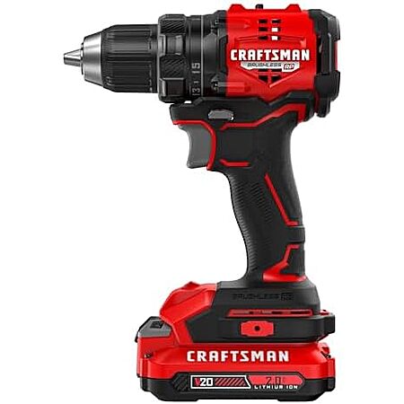CRAFTSMAN V20 BRUSHLESS RP Compact Drill/Driver, Includes Battery and Charger (CMCD714D1)