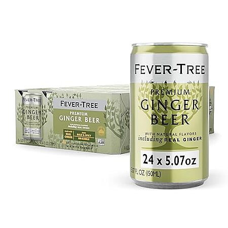 24-Pk 5.07-Oz Fever-Tree Premium Ginger Beer Cans