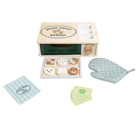 25-Piece Pearhead Wooden Bakery Montessori Pretend Play Toy Set w/ Oven & Cookie Baking Set  $10.25 + Free Shipping w/ Prime or on $35+