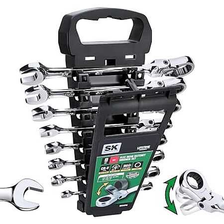 SK 8-Pc Flex-Head SAE Ratcheting Wrench Set Review & Deal