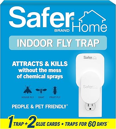 Safer Home Plug-In Flying Insect Trap w/ 2 Glue Cards $8.99 + Free Shipping w/ Prime or on $35+