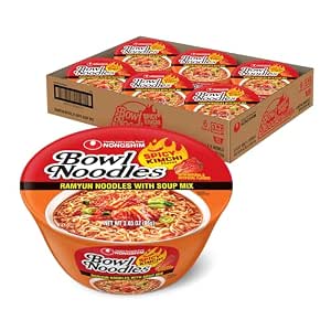 Nongshim Kimchi Ramen Bowls (6-Pack) Deal on Amazon