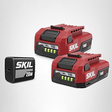 2-Pack SKIL PWR CORE 12V USB-C 2.0Ah Battery w/ Charger