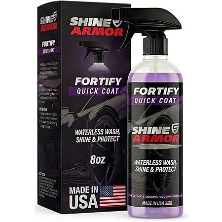 SHINE ARMOR Fortify Quick Coat - 8oz Ceramic Waterless Detailer Spray